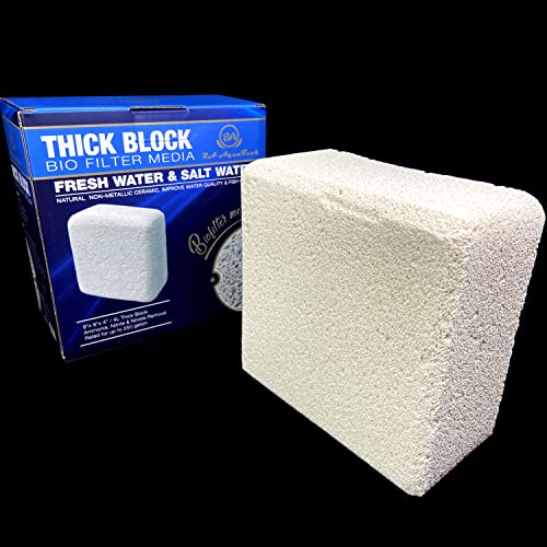 Reefing Art Bio Media Block Thick 8"x8"x4" Filter Brick for Fresh & Saltwater Aquarium