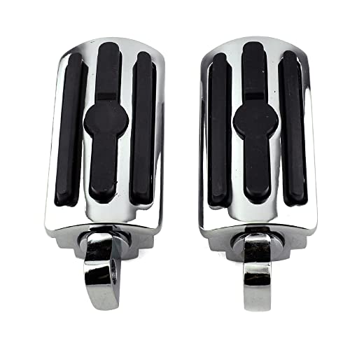 Motorcycle Foot Pegs Highway Pegs Mate Foot Rests For Harley XL Sportster V Rod Hugger Custom 883 Softail Dyna Glide Bob Fat Boy (Chrome)