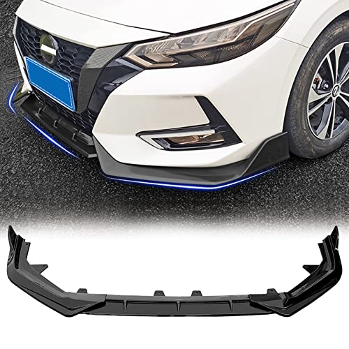 AOMSAZTO Front Bumper Body Kit Lip Fit for Nissan Altima 2019 2020 2021 2022 2023 Glossy Black 1 Set Print Front Bumper Lip Spoiler Air Chin Body Kit Splitter Painted Glossy