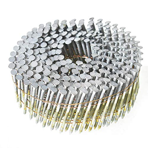 1-1/2 Inch 3600 Count Siding Nails 15-Degree Wire Collated Coil Full Round Head Hot-Dipped Galvanized Siding Nailer