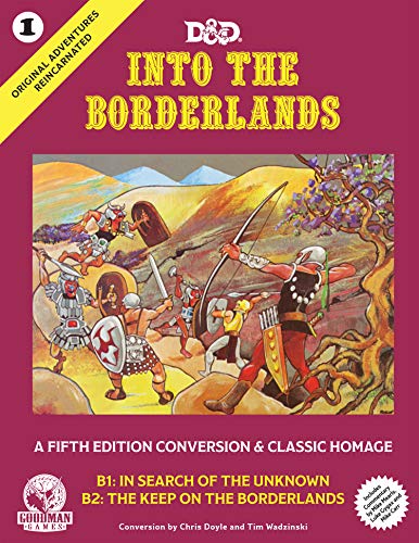 Goodman Games Original Adventures Reincarnated #1 - Into The Borderlands RPG for Adults, Family and Kids 13 Years Old and Up (5E Adventure, Hardback RPG)