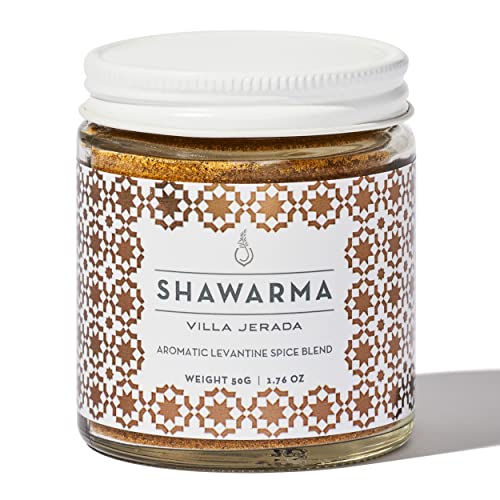 Villa Jerada, Shawarma Premium Seasoning - Aromatic Levantine Spice Blend (Wonderful For Chicken, Beef, Lamb), 1.76 oz (SHAWARMA 1 JAR)