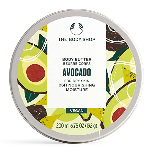 The Body Shop Avocado Body Butter, For Very Dry Skin, 6.4 OZ, Vegan