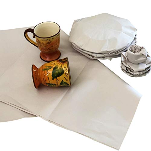 Packing Paper Sheets (232 Sheets Bulk Pack) Size 27" x 16.7" Unprinted Newsprint Paper Sheets for Shipping, Moving Supplies, Box Filler, Cage Liner, Wrapping and Protecting Fragile Items - Made in USA