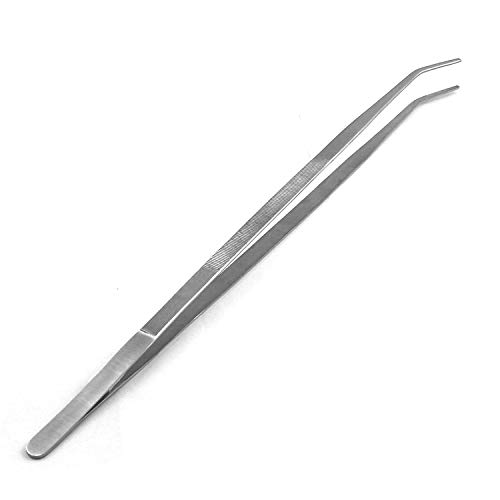 OdontoMed2011 24" Long Stainless Steel Curved Tweezer for Fish Tank Plants