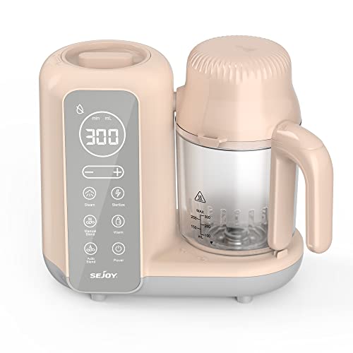 Baby Food Maker, Baby Food Processor Blender Grinder Steamer Cooks Blends Healthy Homemade Baby Food in Minutes Touch Screen Control (BB1048)