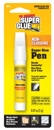 Super Glue Super Glue GPM-12 Non-Clogging Super Glue Pen, 12-Pack(Pack of 12)