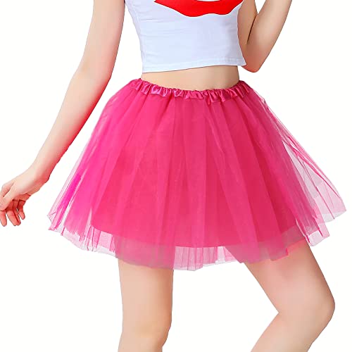 Tutus Skirt, Tutus for Women, Teens Ballet Skirts Classic Rosered