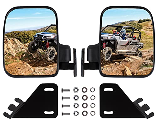 UTV Side View Mirror Rearview Mirror Compatible With 2016 2017 2018 2019 2021 2022 Polaris General 1000 with windshield