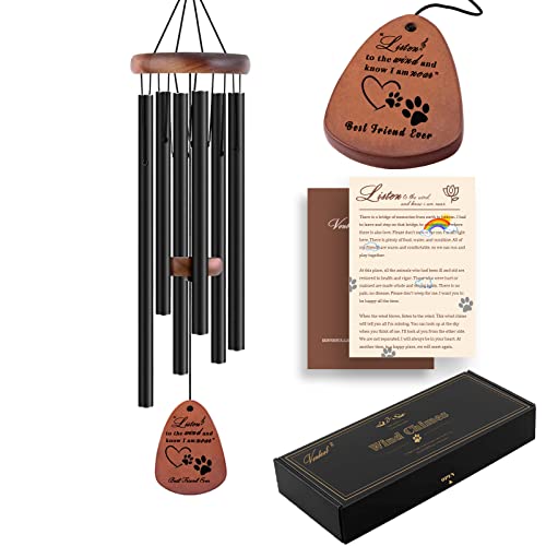 VENBEEL Pet Memorial Gifts, 28" Pet Memorial Wind Chimes, Dog Memorial Gifts, Pet Loss Gifts, Loss of Pet Sympathy Gift, Pet Remembrance Gift in Memory of Dog Cat