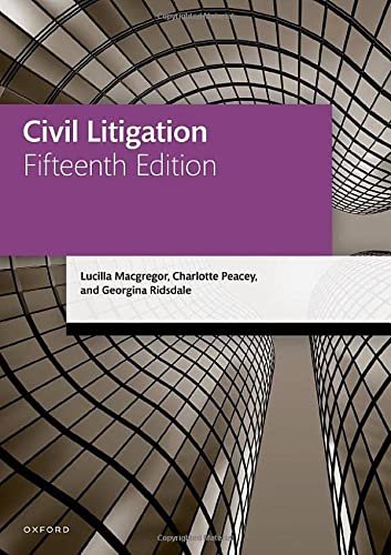 Civil Litigation (Legal Practice Course Manuals)