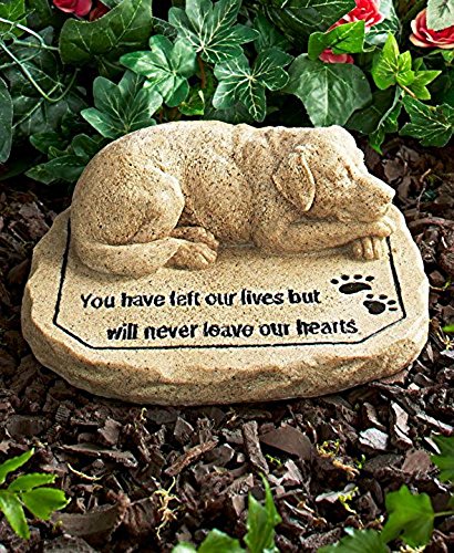 CT DISCOUNT STORE Pet Memorial Stone (Adorable Dog Memorial Stone)