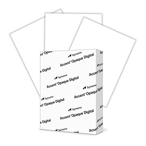 Accent Opaque White 8.5 x 11 Cardstock Paper, 80lb, 216gsm  250 Sheets (1 Ream)  Premium Smooth Heavy Cardstock, Printer Paper for Invitations, Cards, Menus, Business Cards  131482R