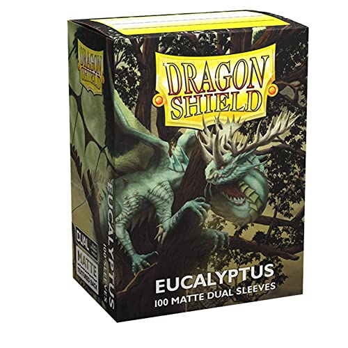 Dragon Shield Standard Size Card Sleeves  Matte Dual Eucalyptus 100CT  MTG Card Sleeves are Smooth & Tough  Compatible with Pokemon, Yugioh, & Magic The Gathering