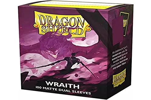 Arcane Tinmen Dragon Shield  Matte Dual Wraith Alaric: Chaos Wraith (Purple) 100 CT Standard Size - MTG Card Sleeves - Compatible with Pokemon & Magic The Gathering Card Sleeves (AT-15056)