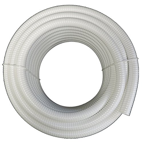 (1 1/4" Dia. x 25 ft) - HydroMaxx White Flexible PVC Pipe, Hose, Tubing for Pools, Spas and Water Gardens