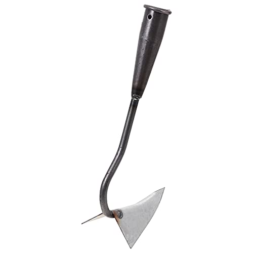 DOITOOL Garden Triangle Hoe for Manuring Weeding Planting Digging Soil Leveling Stainless Steel Landscaping Hoe