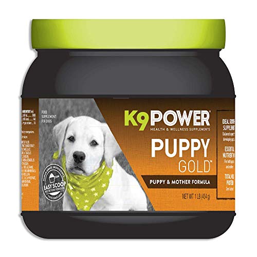 K9 Power - Puppy Gold, Nutritional Supplement for Growing Puppies & Nursing Mothers, Essential Nutrients for Healthy Development, 1lb