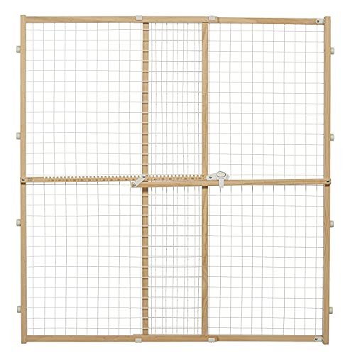 MidWest Wire Mesh Pet Safety Gate, 44 Inches Tall & Expands 29-50 Inches Wide, Large