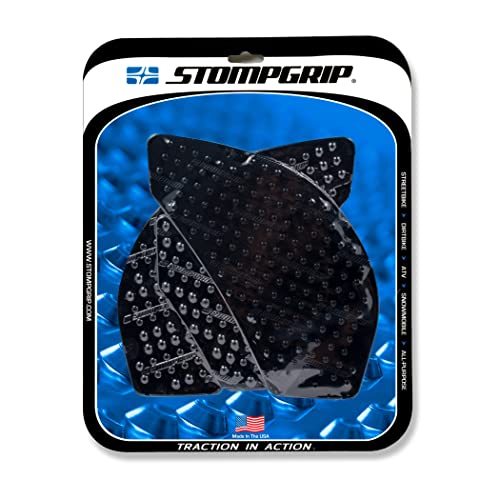 Stompgrip Motorcycle Traction Pads - STREET BIKE TANK GRIPS - VOLCANO - 0037 (Black)