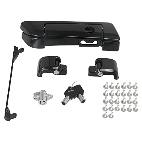 SWESGI Harley Tour Pack Latches Black,Tour Pak Pack Trunk Lid Latch with Keys Fit for Harley Touring Road King Road Glide Street Glide Electra Glide Ultra-Classic 2014-2022