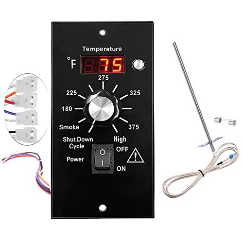 Digital Thermostat Pro Controller Compatible with Traeger Pellet Grills, Traeger Replacement Parts Upgrade Control Board Panel Temperature Thermometer, with RTD Temperature Sensor