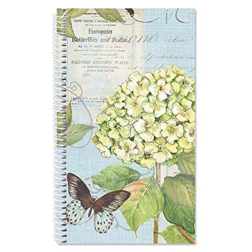 Current Hydrangea Internet Password and PIN Keeper - 94 Pages; 5 Inch x 8-1/2 inch, Softcover Spiral-Bound Website Login Organizer