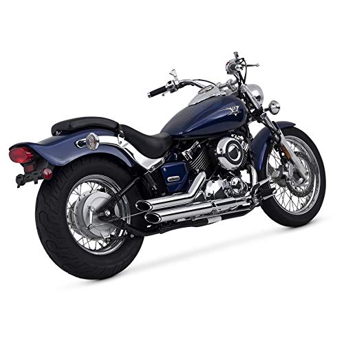 Vance & Hines Chrome Shortshots Staggered Exhaust for Yamaha 2004-2005 V-Star 650 (49 State) Models