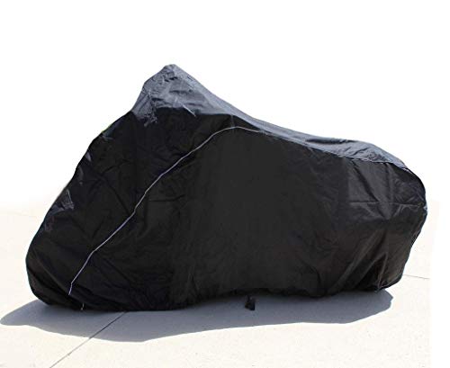 SUPER HEAVY-DUTY BIKE MOTORCYCLE COVER Compatible for YAMAHA v star 650. STRONG UV PROTECTIVE CHOPPER BIKE TARP. Breathable and Portable Vehicle Protection