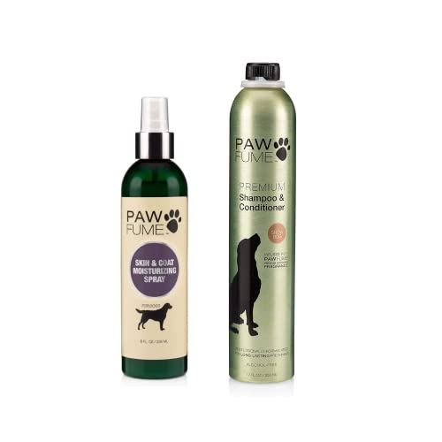 Pawfume Spray Dog Lotion for Dry Skin + Dog Shampoo and Conditioner