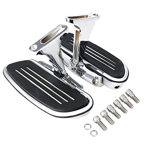 Chrome Passenger Footboard Floorboard and Mount Kit Fit for Harley Touring Models Road King Road Glide Street Glide Electra Glide CVO 1993-2022