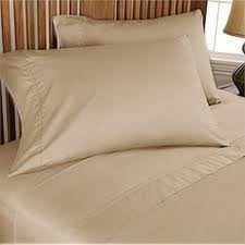 PLUSHY COMFORT Queen Sleeper Sofa Bed Sheet Set, Color Taupe Solid, 100 Percent Egyptian Cotton 800 Thread Count
