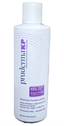 pruderma KP Keratosis Pilaris Treatment, KP Bump Eraser Hydrating lotion, Bumps Be Gone, Moisturizing and exfoliating lotion For Rough and Bumpy Dry Skin For Body, 8 Oz