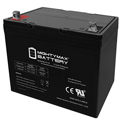 12V 75Ah Replacement Battery for BCI Group 24M Starting Marine & RV