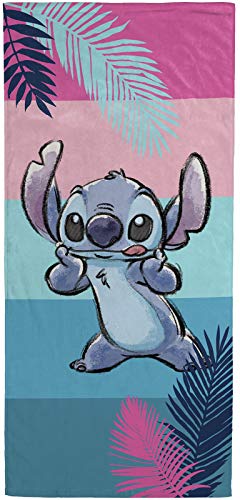 Disney Lilo and Stitch Kids Bath/Pool/Beach Towel - Super Soft & Absorbent Fade Resistant Cotton Towel, Measures 28 x 58 inches (Official Disney Product)