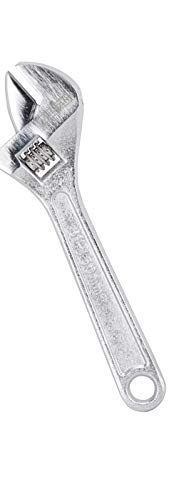 Edward Tools Harden Adjustable Wrench (6") - Heavy Duty Drop Forged Steel - Precision Milled Jaws for Max Gripping Power - Rust Resistant - Tempered and Heat Treated Steel - Secure Adjustable Jaw