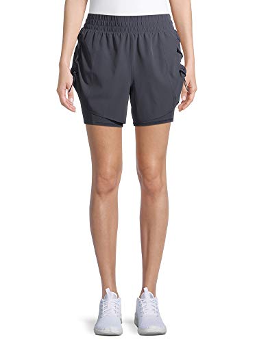 Avia Activewear Women's Running Short with Side Bungees (Grey, 2XL 20)