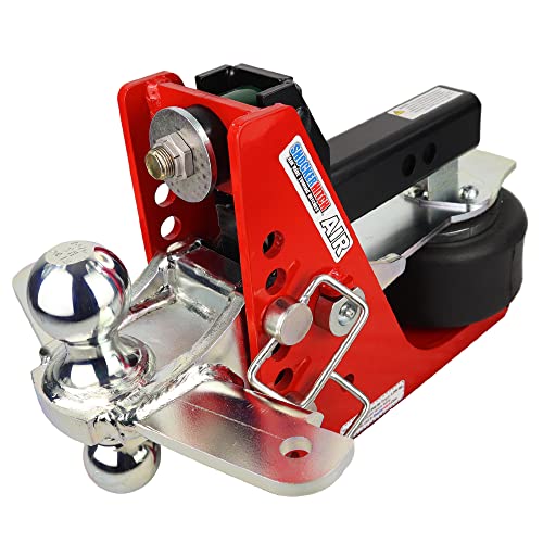 Shocker Air Hitch with Sway Control Combo Ball Mount, Fits 2" Hitch - 12,000 lbs