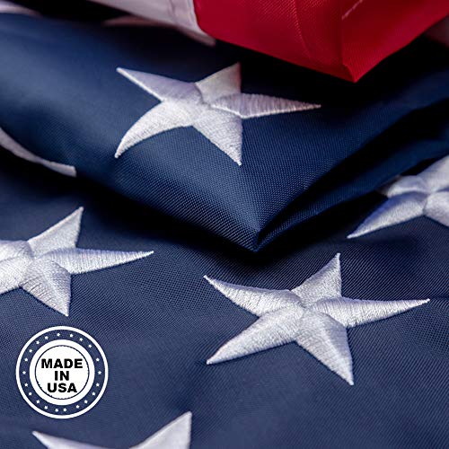 American Flag,American Flags 3x5 for Outside,The Strongest, Longest Lasting,US Flag, Deluxe Embroidered Stars, Heavy Duty Durable Flags Outdoor.