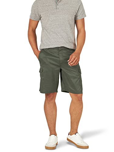 Lee Men's Extreme Comfort Tech Cargo Short Forest Night Heather 32