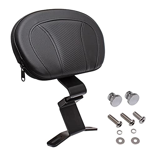 HIYOYO Detachable Black Front Driver Rider Backrest Pad Custom Kit Fits for Harley Touring CVO Street Glide Road Glide Road King Special Classic Electra Glide 2009-2022 2021 2020 2019 2018
