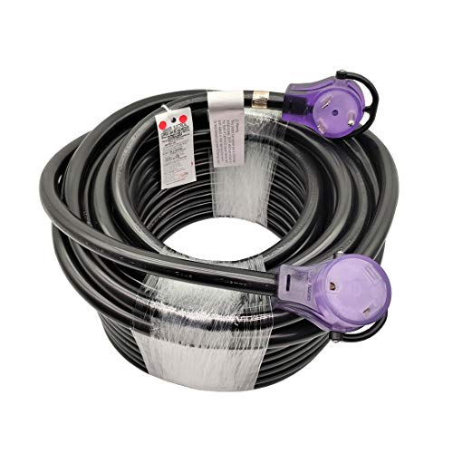 Parkworld RV 30A Extension Cord NEMA TT-30 with Handle, Camper 30amp TT-30P to TT-30R (100FT)