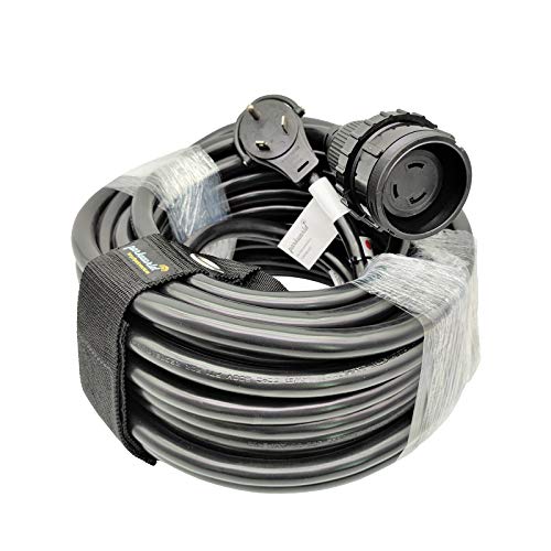 Parkworld 62428 RV Shore Power 30A Extension Cord Adapter TT-30P to L5-30R (100FT)