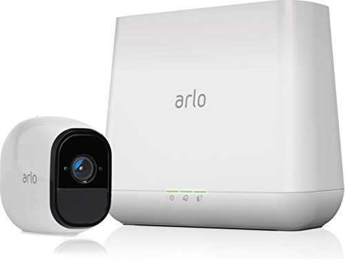 Arlo Pro - Wireless Home Security Camera System with Siren | Rechargeable, Night vision, Indoor/Outdoor, HD Video, 2-Way Audio, Wall Mount | Cloud Storage Included | 1 camera kit (VMS4130)