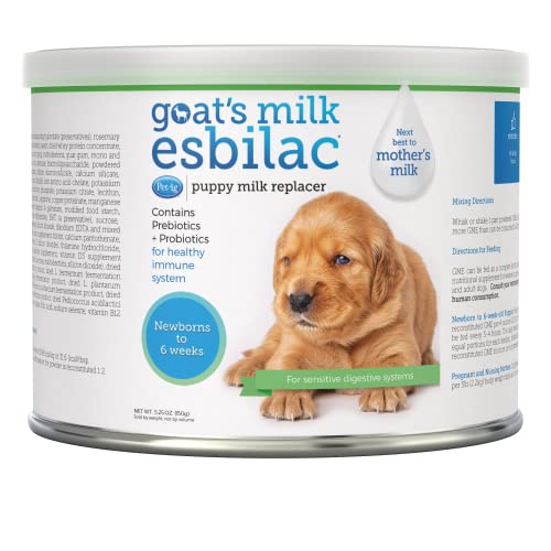 PetAg Esbilac Goat's Milk Powder Puppy Milk Replacer - Milk Formula for Puppies with Sensitive Digestive Systems - 5.25 oz