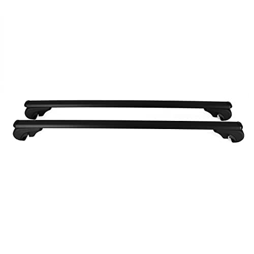 OMAC Roof Rack Cross Bar Set for Subaru Outback 2010 to 2014, 165 Pounds Load Capacity, Adjustable, Anti-Theft Keyed Locking, 2 Pieces Black