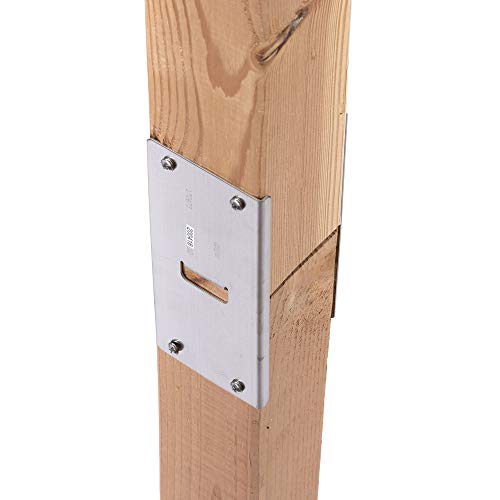 Kingsley Park Mail Post Extender Bracket, Silver