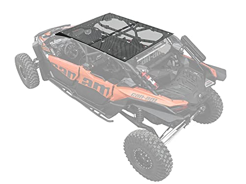 SuperATV Dark Tinted Roof for Can-Am Maverick X3 MAX (See Fitment) | 1/4" Polycarbonate | Keeps out Sun, Rain, and Debris! | Gives Full Visibility and Awareness | Sealed Edges to Prevent Leaking!