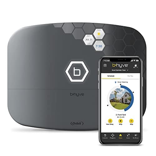 Orbit 57995 B-hyve XR Smart 16-Zone Indoor/Outdoor Sprinkler Controller, Compatible with Alexa Gray
