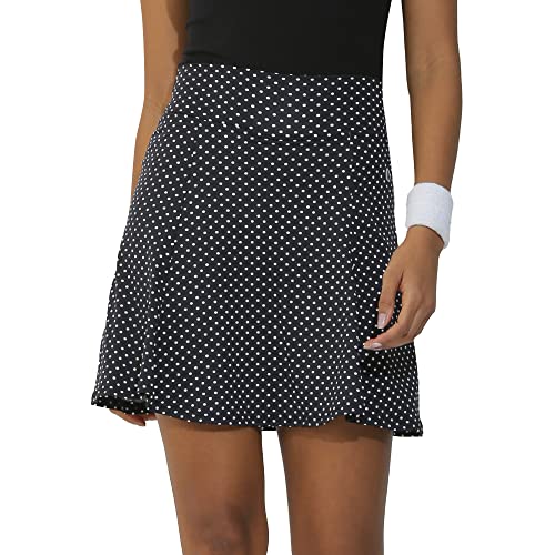 Dona Jo Ultimate Women Skirt/Skort - A-line Tennis Skirt w/Shorts & Pockets for Sports & Active Wear Clothing